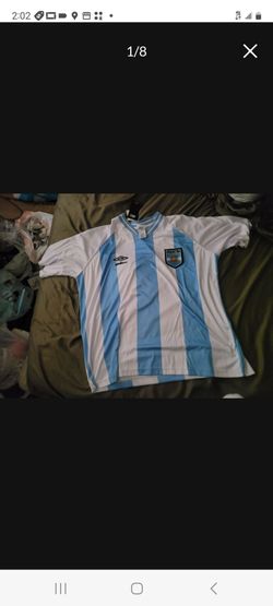 Only Worn Just Once Used Like-New Men's Umbro Argentina Soccer Futbol Jersey Size L No Lower Offers Accepted