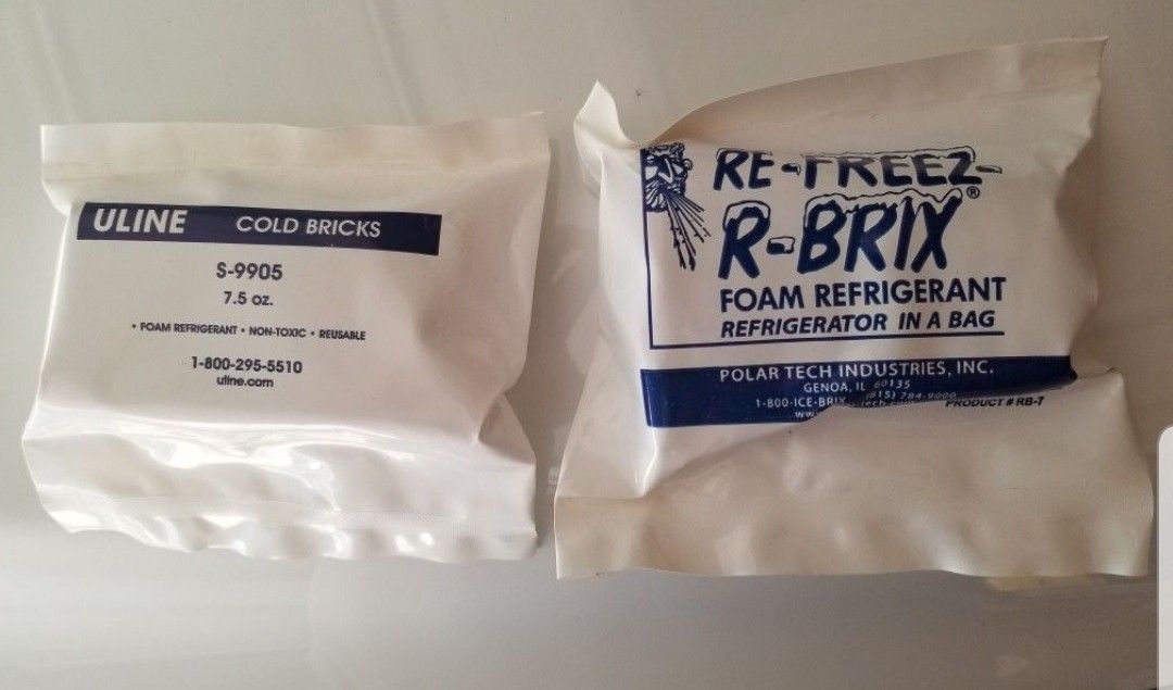 Reusable ice Packs/Bricks - Travel, School, Camping