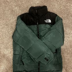 Black And Green NF Puffer