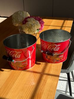 Coca-Cola Large Beverage Bucket with Coke Bottle Handle
