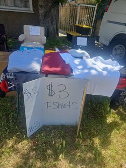 $3 T-shirts Sold colors
