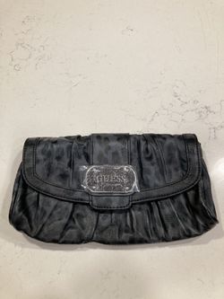 Guess Leopard Print Clutch Bag