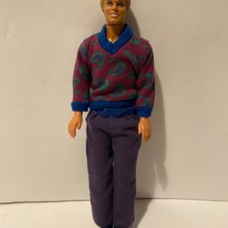 Barbie Vintage ‘80s Ken Doll in Soft Styles #4503 Paisley Outfit 