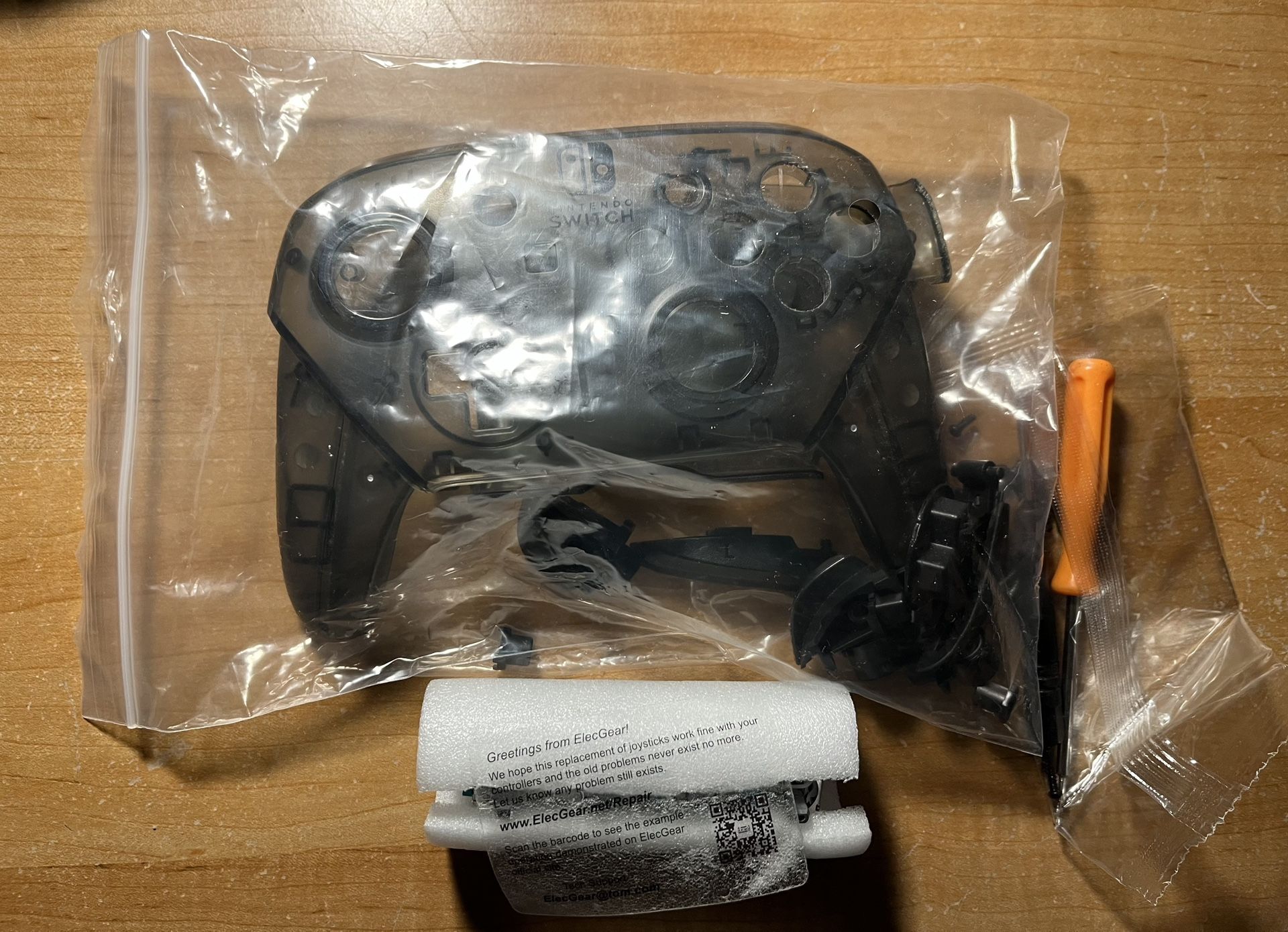 Replacement Pro Controller Faceplate/Backplate