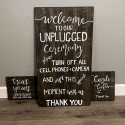 Handmade Wedding Signs