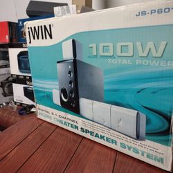 JWIN 5.1 DOLBY DIGITAL HOME THEATER SYSTEM 100W + 4 SUBWOOFERS  BRAND NEW SEALED IN BOX