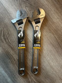 Klein Tools 12" Adjustable Wrench – Set of 2