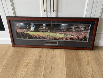 2002 Angels World Series Win Photo , Framed And Matted