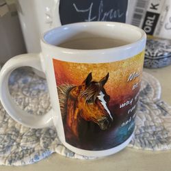 Horse Mug With Saying By Leanin’ Teee