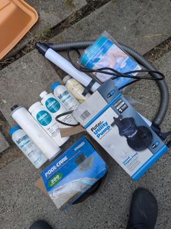 Free: Soft tub chemicals and pump