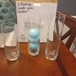 Floating Candle Holders- New In Box