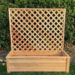 Custom Cedar Privacy Planters 