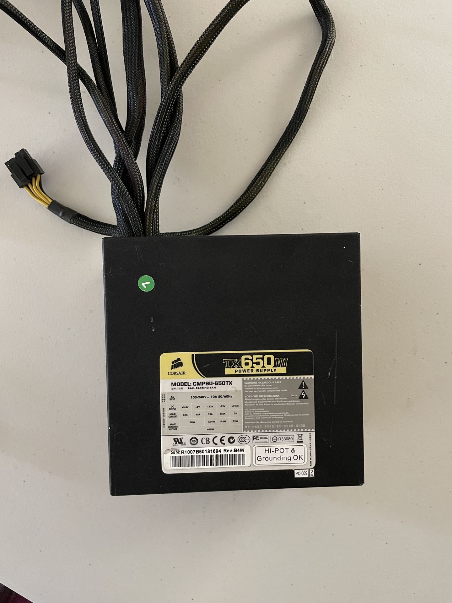 Corsair TX 650w powersupply