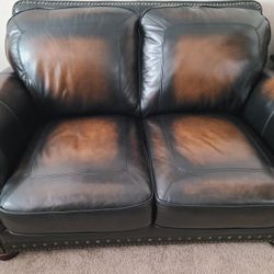 Faux Leather Couch