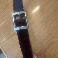 Calvin Klein Brown Leather Belt - size M