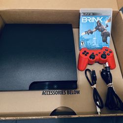 Sony Playstation 3 Ps3 slim Console And Game Bundle Near Mint Condition Purchase For Collecting Fully Functional Adult Owned please read info 