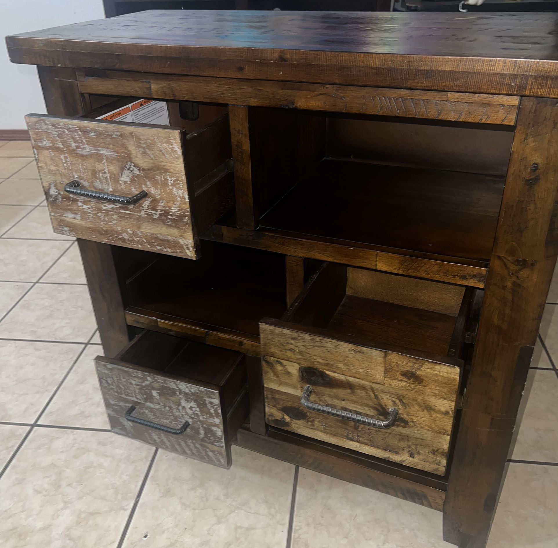 Jofran Inc. Three Drawer End Table. 