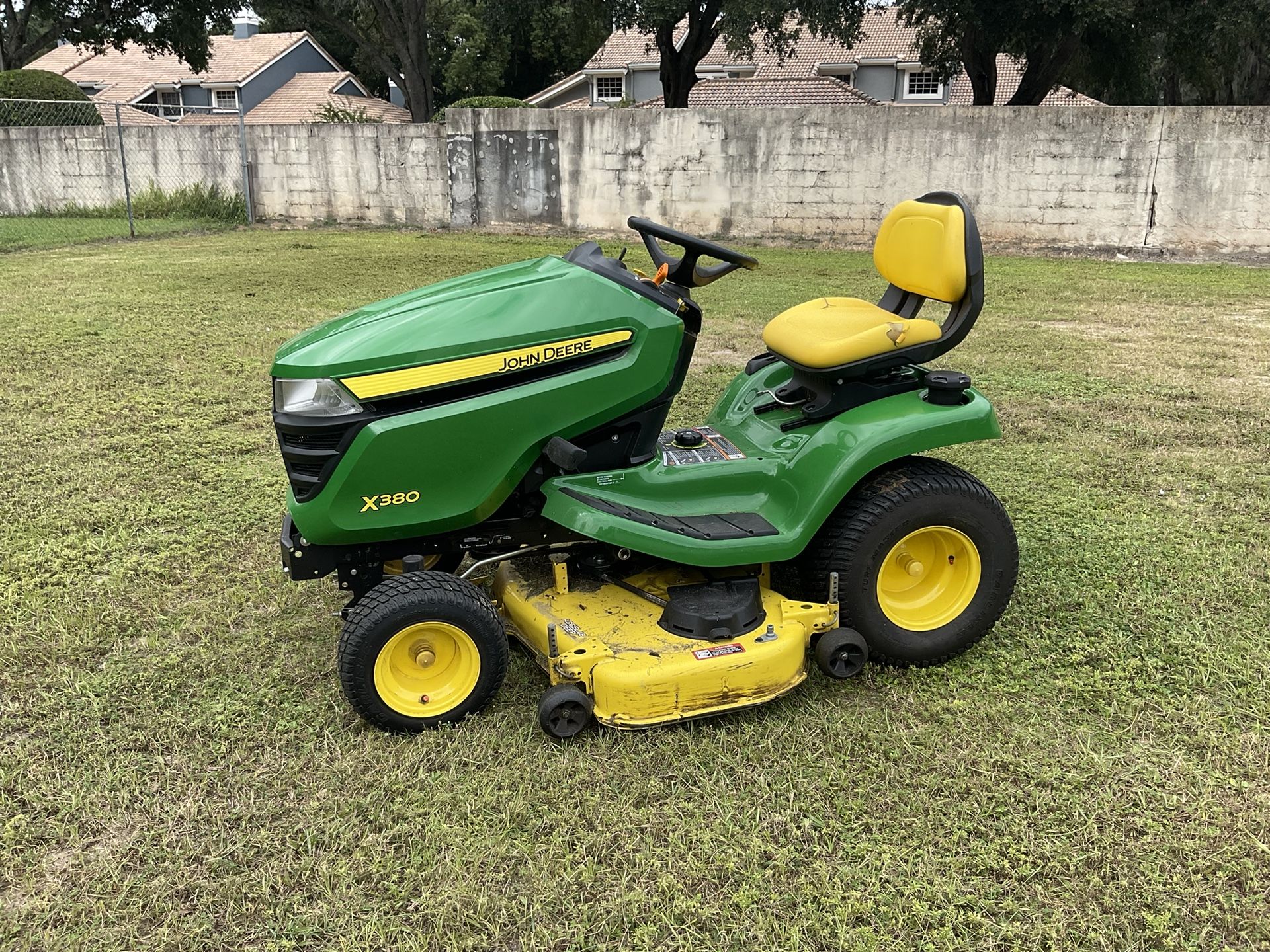 John Deere X380 48 Inch Cut Lawn Tractor With A 22 Hp Engine Excellent Condition With Only 245 Hours