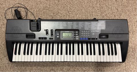 Casio CTK-720 Electric Keyboard Piano 61 Key Portable