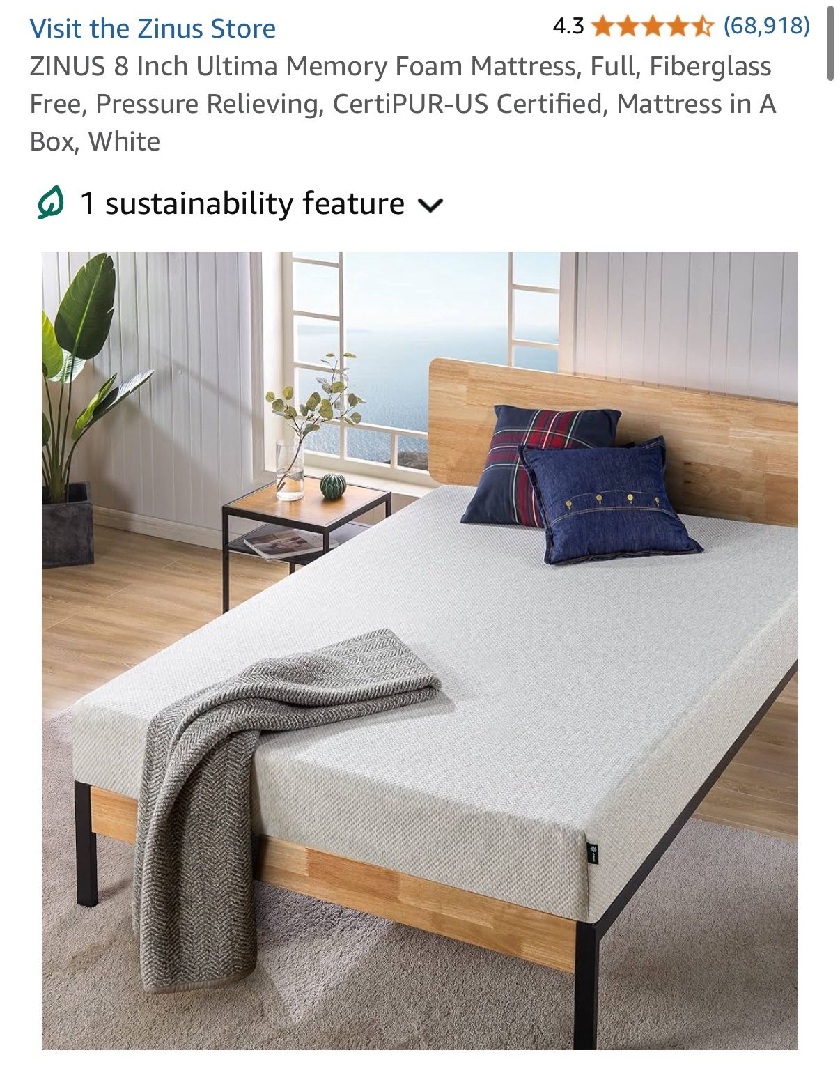 Full Size Bed Frame And Mattress