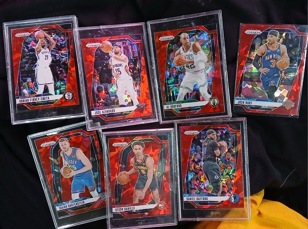 Panini Prizm Red Cracked Ice Card Lot