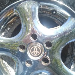 15* OEM Toyota Chrome Finish 5x114  Wheels And Tires 