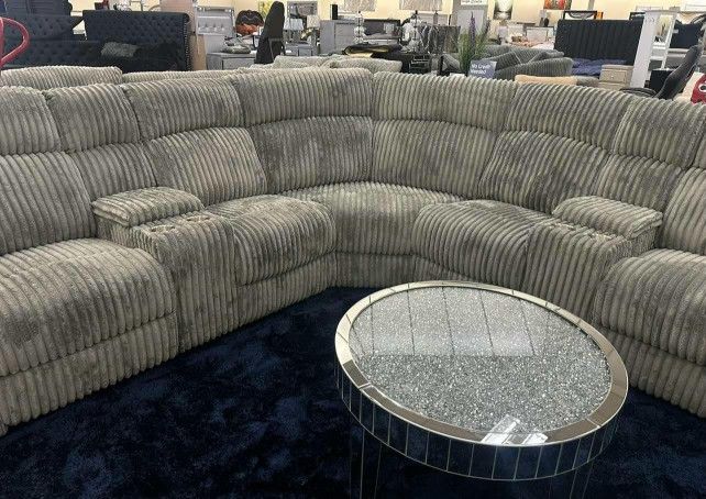 Corduroy Reclining Sectional