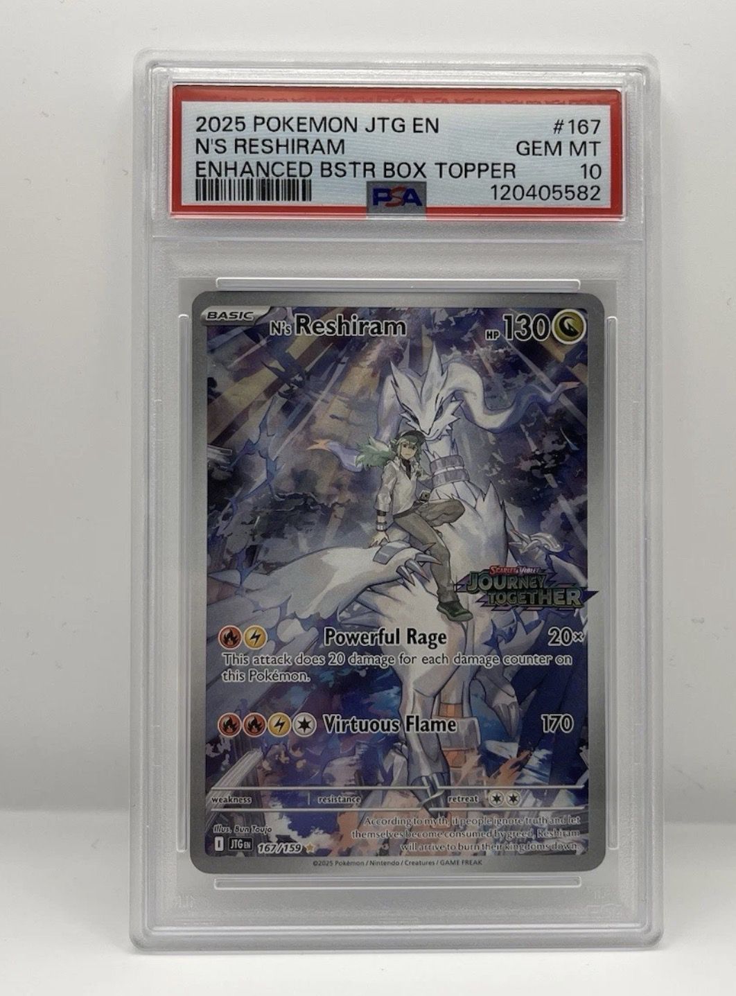 Ns reshiram pokemon card PSA 10