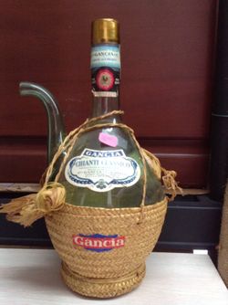 Gancia Chianti Wine Bottle vintage Italian