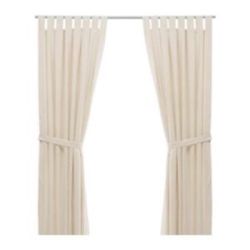 IKEA Bomull Curtains - 2 Pair/ Cortinas 2