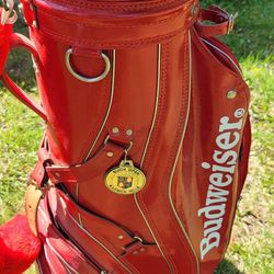 Red Budweiser Golf Bag