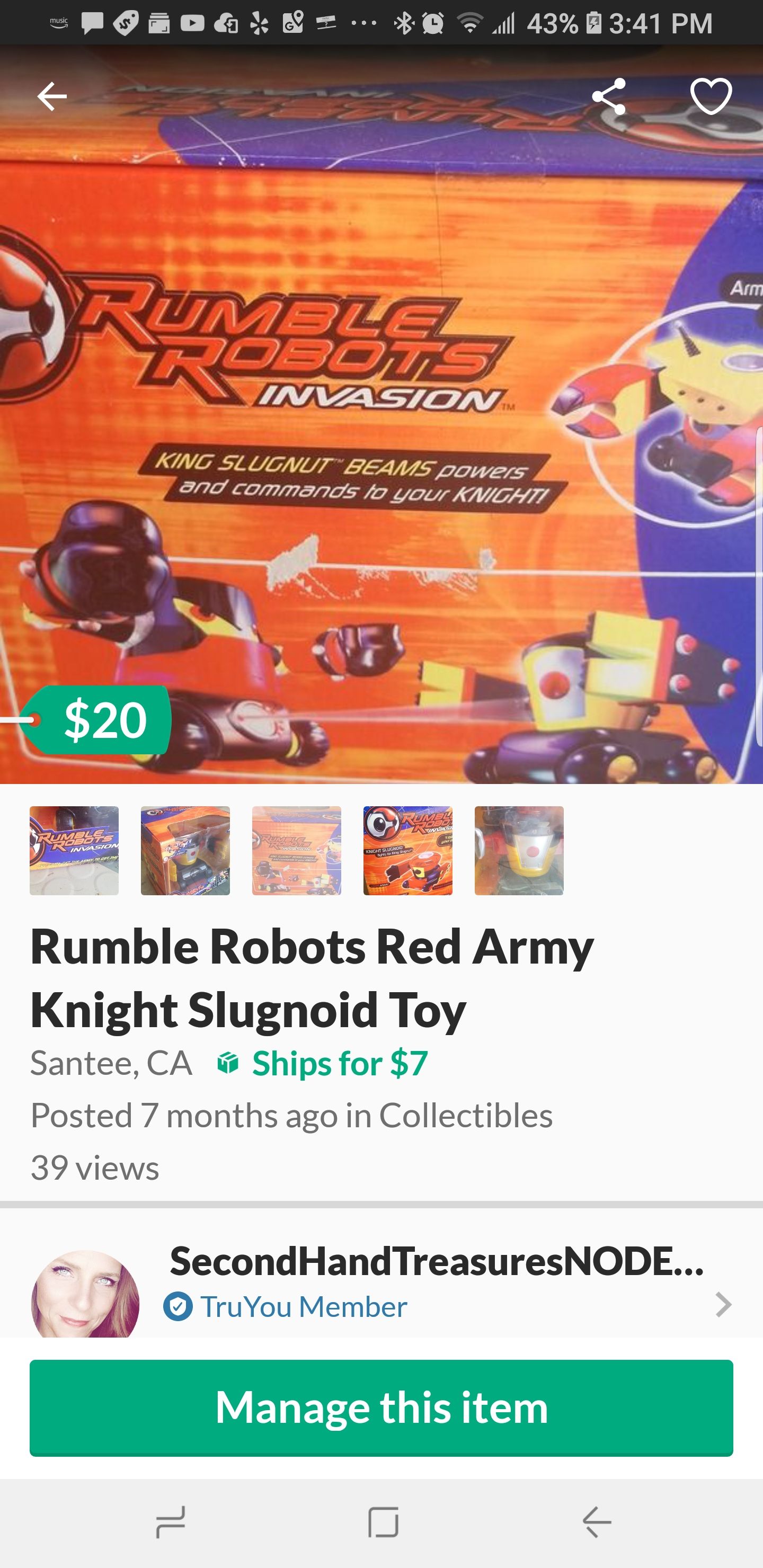 RUMBLE ROBOTS INVASION - BLUE ARMY KNIGHT SLAMMER and RED ARMY RUMBLE ROBOT SET
