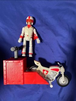 RARE Toy story 4 duke caboom stunt racer launch toy