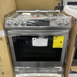 SLIDE IN STAINLESS STEEL SAMSUNG GAS STOVE