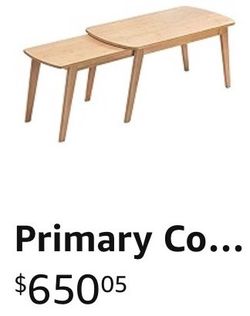 Expandable Bamboo Coffee Table