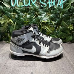 Nike Air Jordan 1 Mid TD Shadow 2.0 Football Cleats FJ6805-002 Men’s Size 13