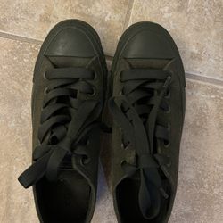 Army Green Converse sneakers Size 6.5 