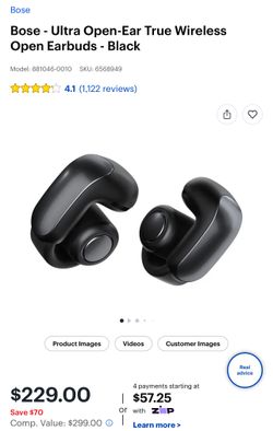 Used Bose Open Eared Earbuds