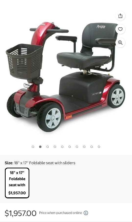 Blue Victory Scooter, In Excellent Shape, Up To 350lbs