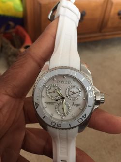 White Angel Pearl Face diamond Invicta watch