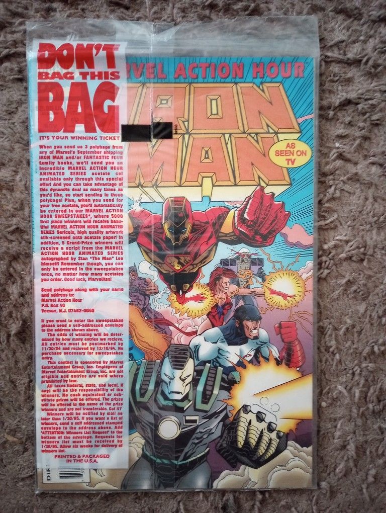 Marvel Action Hour Iron Man #1. 1st. Hypnotia.