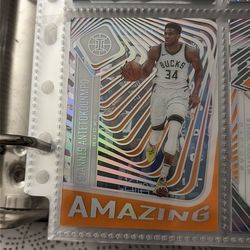 2020-21 Panini Illusions amazing Gianni’s antentokounmpo orange