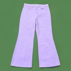 Sneak Peek High Rise Kick Flare Jeans NWT 11 W30 Purple Lavender SP-P11819LI