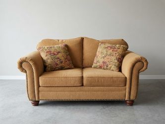 Traditional Loveseat with Nailhead Trim
