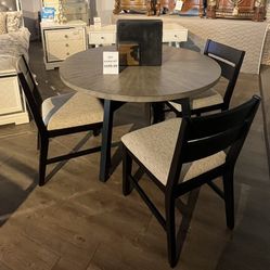 Black Dining Table And 4 Chairs