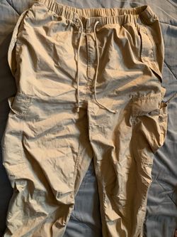 Beige Cargo Pants