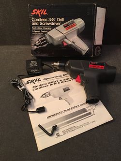 SKIL Cordless 3/8” Drill and Screwdriver Vintage Exc Cond