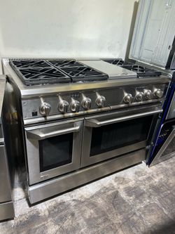 Ge monogram 48” dual fuel gas range
