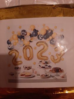 2023 Graduation Wall Mural With Mylar Balloons