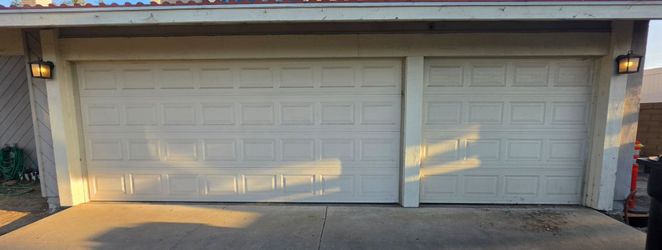2 Garage Doors and Openers